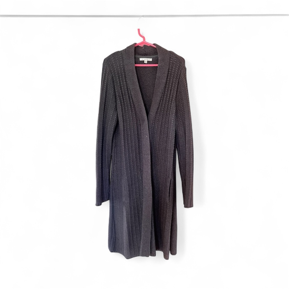 CAbi Stay Cozy Cable Knit Snap Front Cardigan